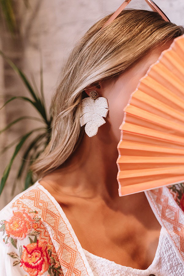 Chic And Charming Beaded Earrings
