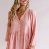 New Girl In Town Button Down Babydoll Top In Pink Image - 1