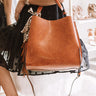 Tour De Chic Faux Leather Tote in Maple Image - 1