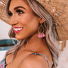 Pieces Of Paradise Tassel Earrings In Violet Image - 1