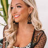 Tropic Occasion Tassel Earrings In Black Image - 1