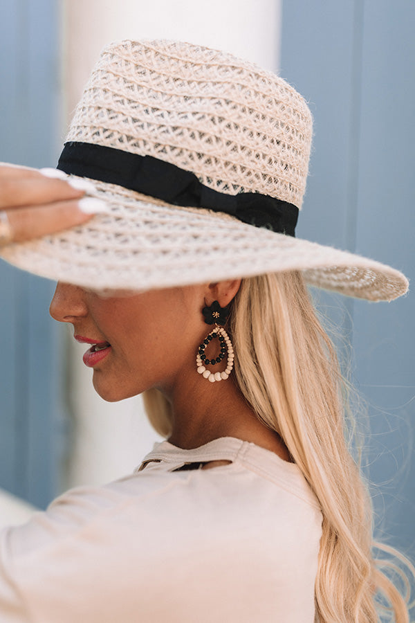 Hawaiian Sunshine Earrings In Black