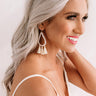 Tropic Occasion Tassel Earrings In Cream Image - 1