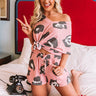 Seaside Twist Leopard Shorts in Pink Image - 1