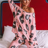 Seaside Twist Leopard Sweatshirt in Pink Image - 1