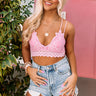 Paris Premier Lace Bralette In Pink Image - 1