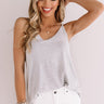 Kisses On The Coast Shift Tank In Grey Image - 1