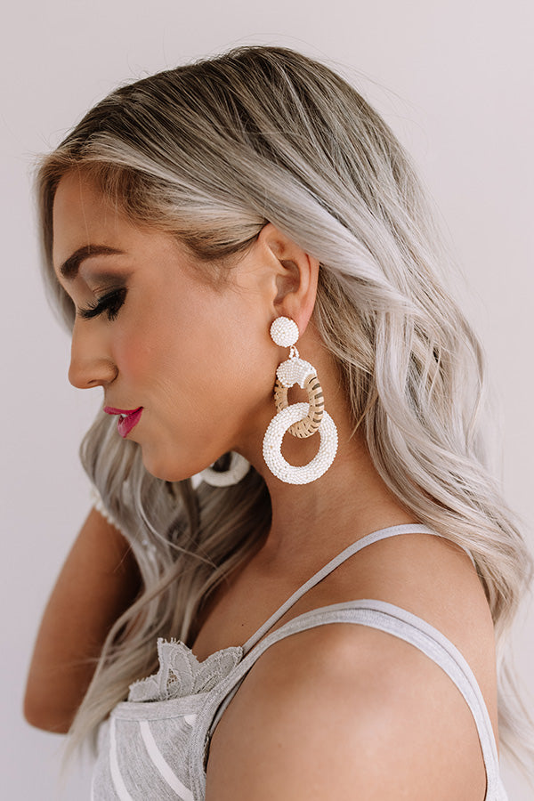 Mojito Bliss Beaded Earrings