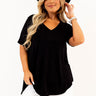Coastal Chic Shift Tee In Black   Curves Image - 1