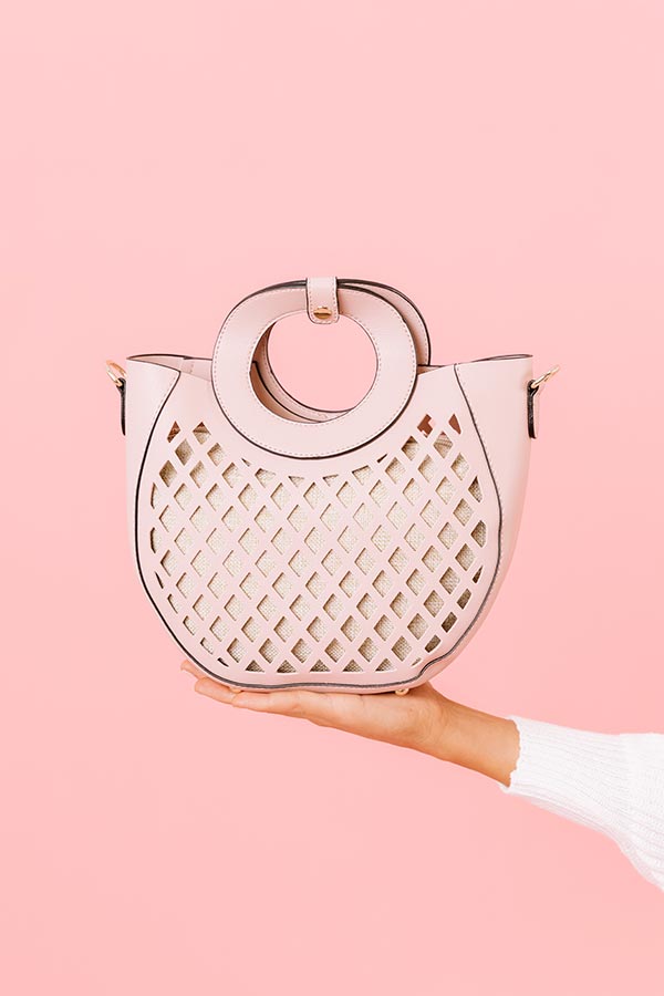 Glam Expectations Faux Leather Tote in Pink Image - 2