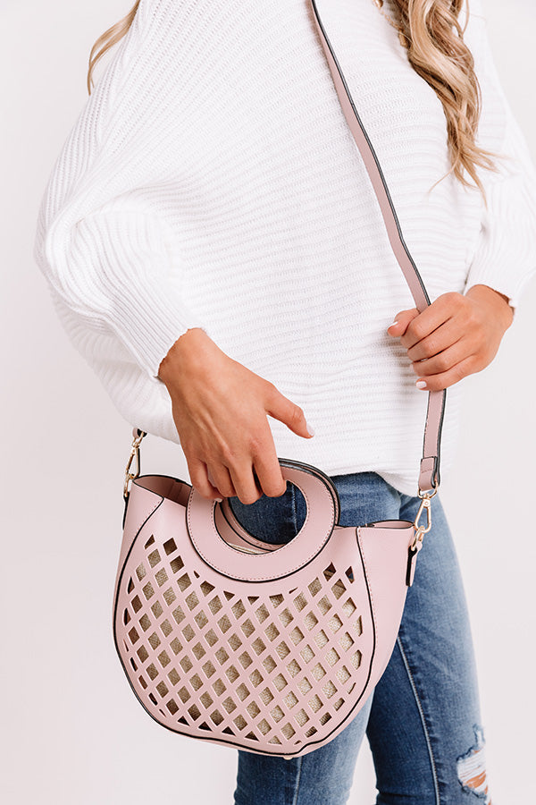 Glam Expectations Faux Leather Tote in Pink Image - 5