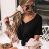 Coastal Chic Shift Tee In Black Image - 1