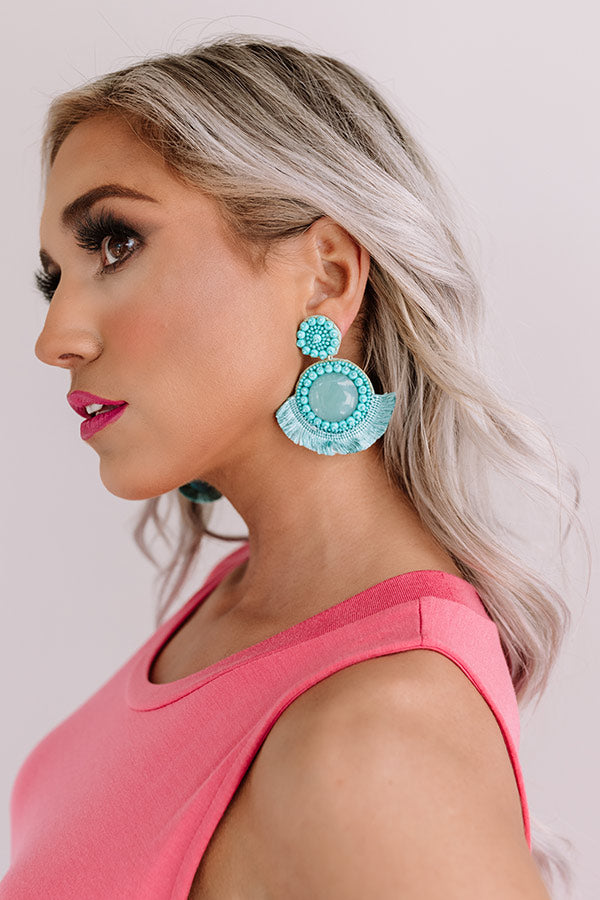Sunkissed Chic Fan Earrings