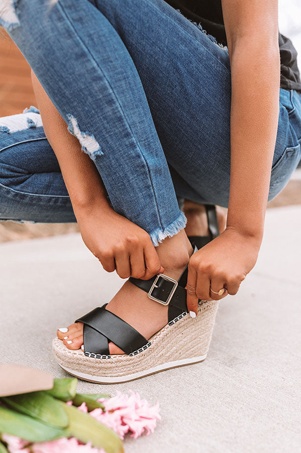 The Faye Wedge In Black
