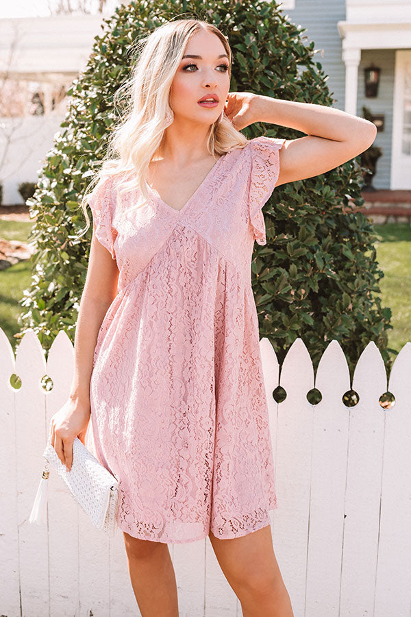 Chic Reputation Lace Babydoll Dress