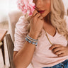 One Way Flight To Fiji Bracelet Set In Light Slate Image - 1