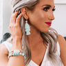 Aruba Kisses Tassel Earrings In Mint Image - 1