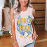 World Tour Boyfriend Tank In Peach Image - 1