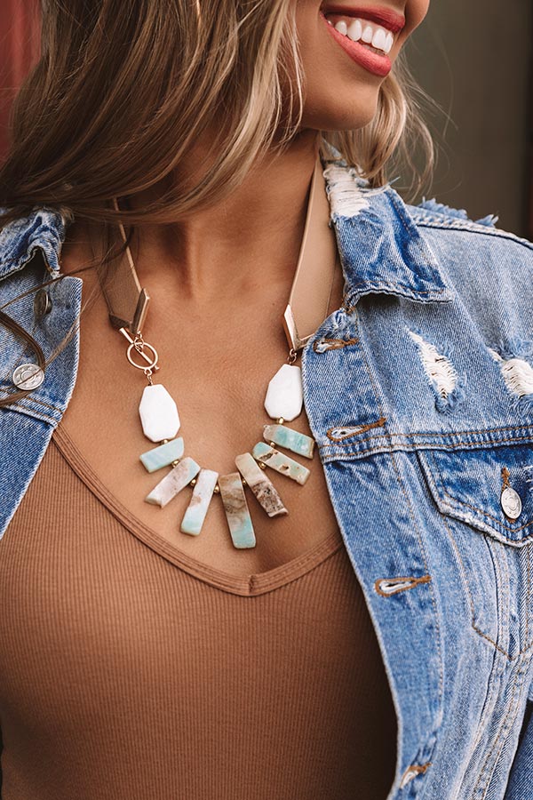 Countdown To Cocktails Semi Precious Necklace