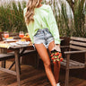 Time To Lounge Hoodie In Neon Yellow Image - 1