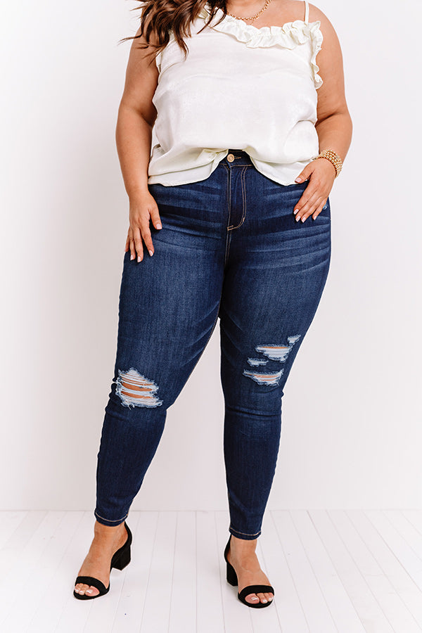 The Celine High Waist Distressed Skinny   Curves Image - 5