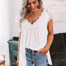 Cayman Crushing Shift Top In White Image - 1