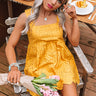 Cocktail Cutie Eyelet Romper In Golden Honey Image - 1