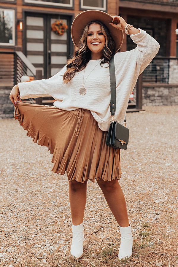 Made To Dance Skirt In Iced Mocha Curves