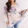 Floral Spell Shift Top In Peach Curves Image - 1
