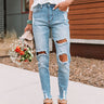 The Brooklyn High Waist Distressed Skinny Image - 1