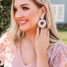 Baja Blooms Earrings In White Image - 1