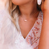 Kendra Scott Elisa Rose Gold Pendant Necklace in Blush Wood Image - 1