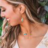 Kendra Scott Macrame Dee Gold Drop Earrings in Aqua Illusion Image - 1