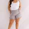 Party Of Two Shorts In Grey Curves Image - 1