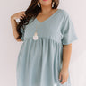 Downtown Brooklyn Babydoll Top In Pear Curves Image - 1