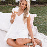 On Tiki Time Shift Dress In White Image - 1