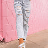 The Blaise High Waist Distressed Relaxed Skinny Image - 1