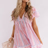 Talk Of The Boardwalk Stripe Babydoll Dress Image - 1