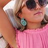 Take Me To Tulum Beaded Earrings in Light Turquoise Image - 1