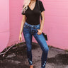 Summer Camp Crush Bodysuit In Black Image - 1