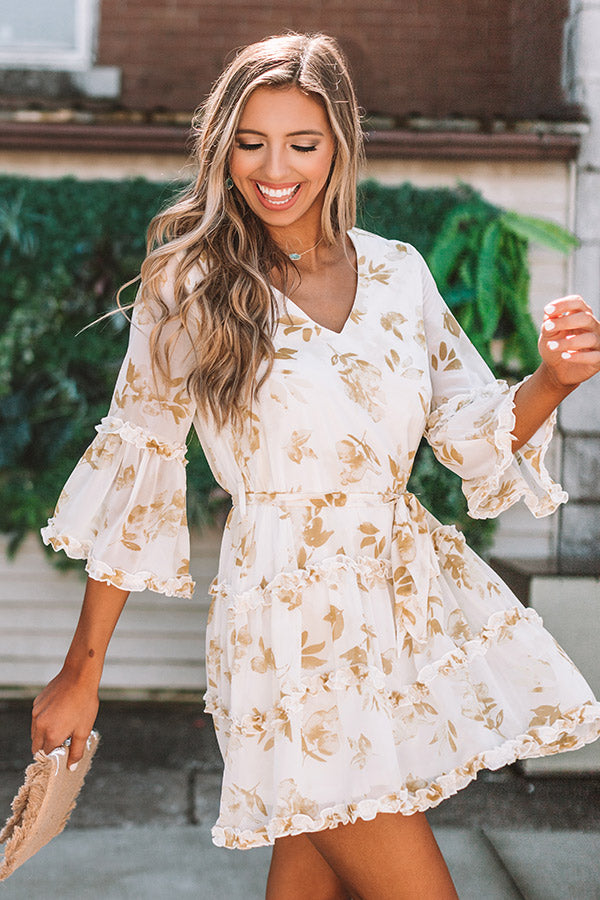 Sunday Simplicity Shift Dress In Mustard