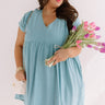 Pretty In Punta Cana Babydoll Dress In Limpet Shell Curves Image - 1