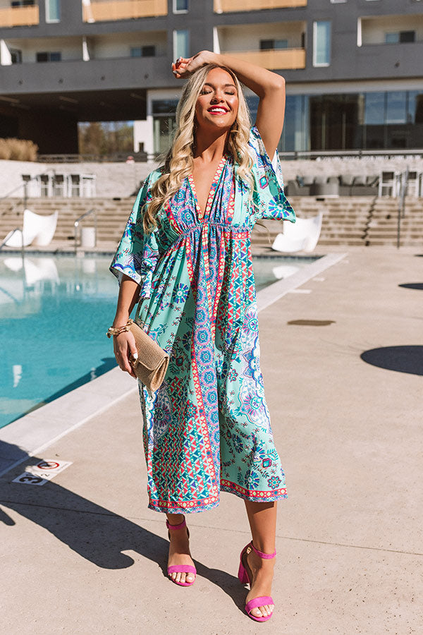 Beachy Muse Midi In Seaglass