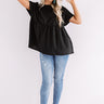 A Moment's Notice Shift Top In Black Image - 1