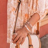 Chic Surroundings Woven Crossbody In Brown Image - 1