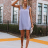 Song And Dance Ruffle Shift Dress In Lavender Image - 1