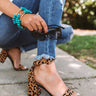 Jayme Ankle Strap Leopard Heel Image - 1