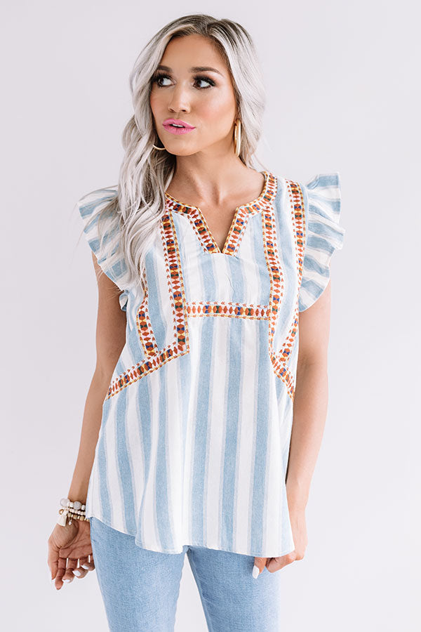 Summer Sway Embroidered Top Image - 2