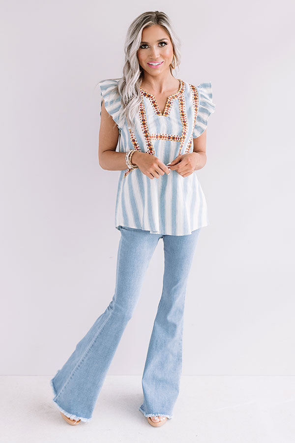 Summer Sway Embroidered Top Image - 1