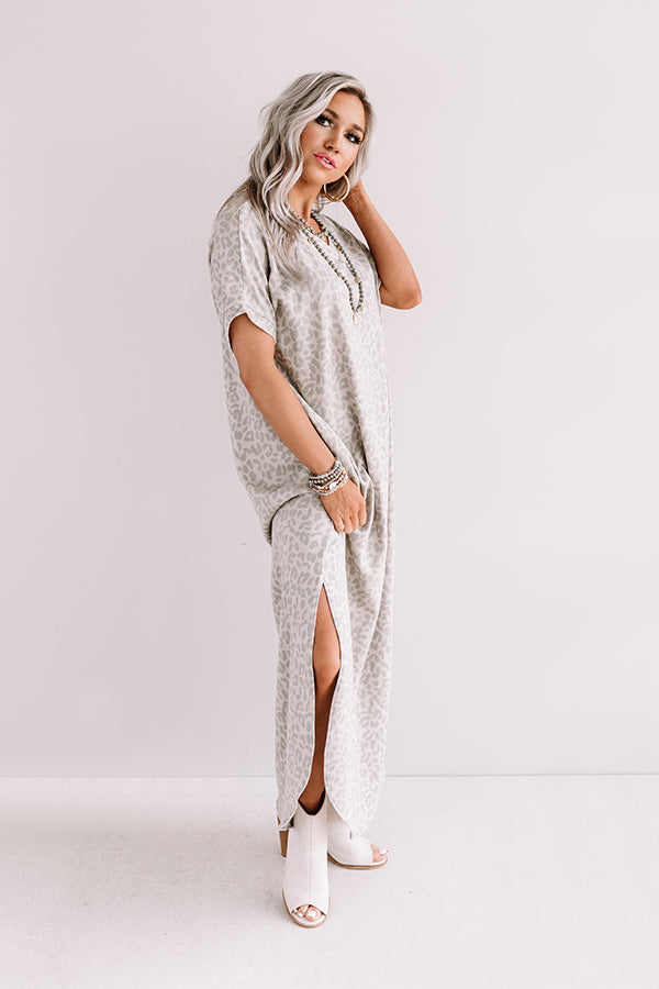Heart Of The City Leopard Maxi in Taupe Image - 4